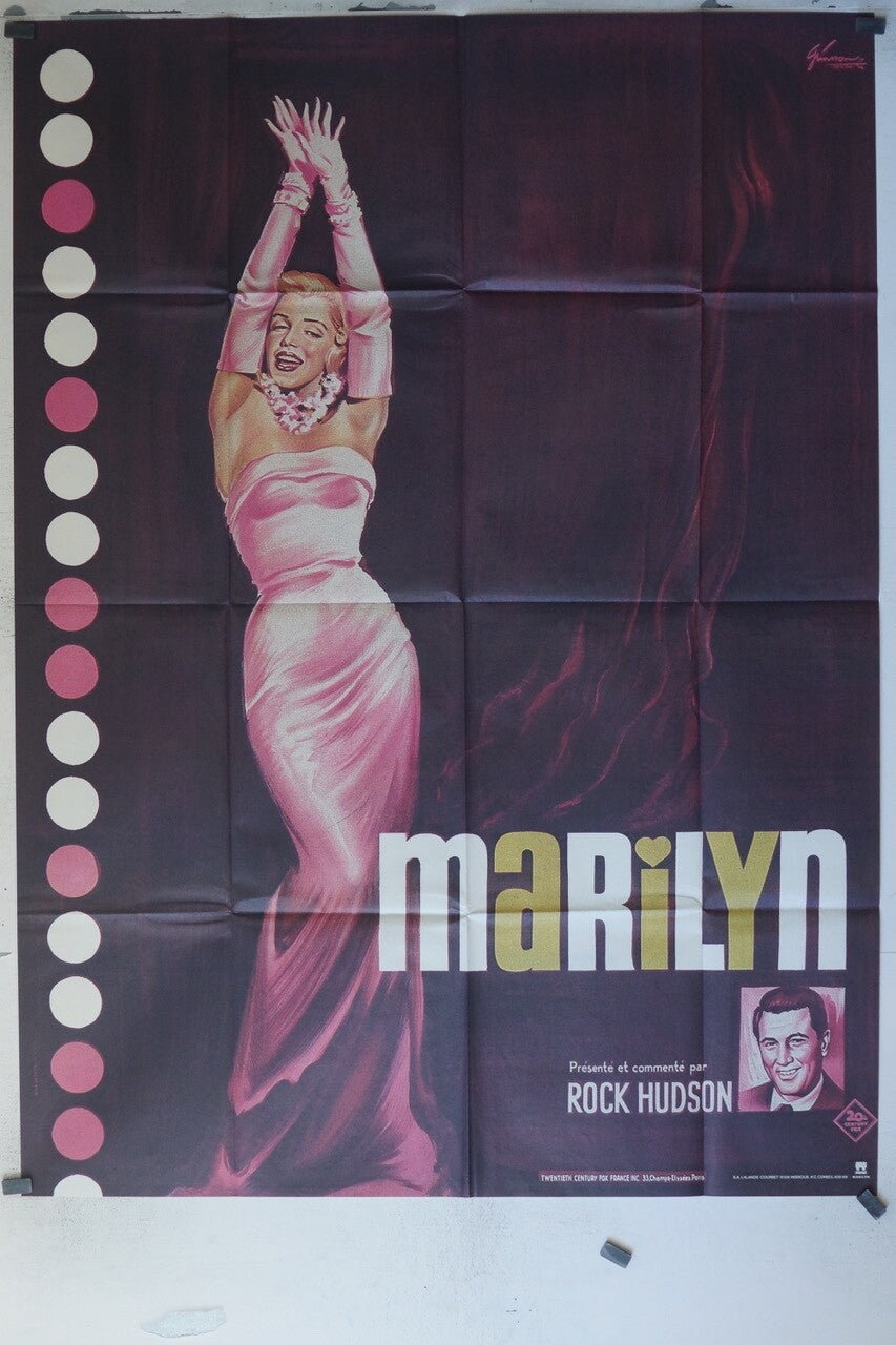 MARILYN 120X160 ROCK HUDSON ORIGINAL POSTER ROCK HUDSON