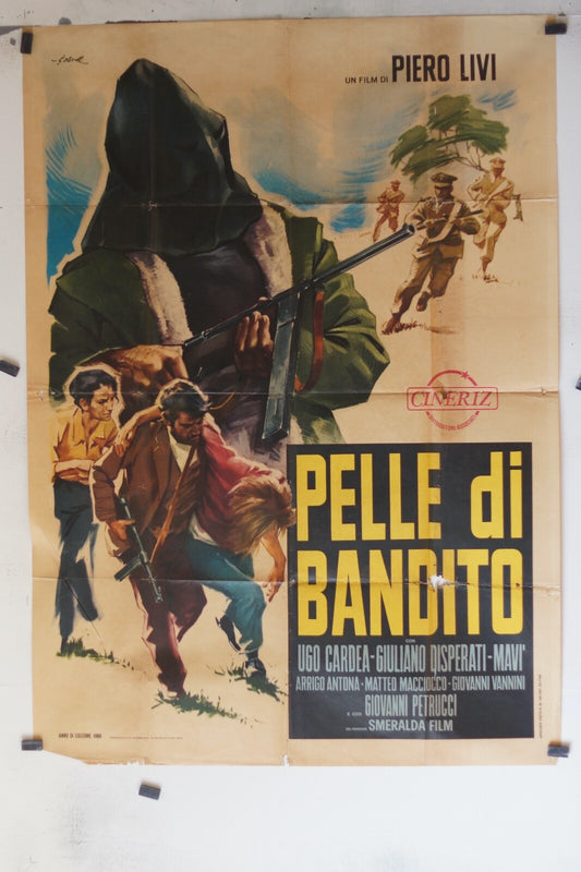 PELLE DI BANDITO, 1969 MOVIE POSTER ORIGINAL120x160 Ugo Cardea, Giuliano Espera