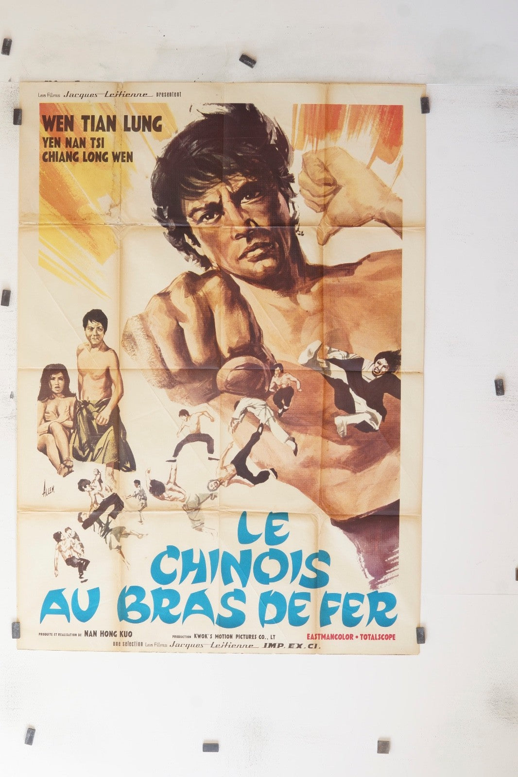 LE CHINOIS AU BRAS DE FER WEN TIAN LUNG MOVIE POSTER ORIGINAL 120x160