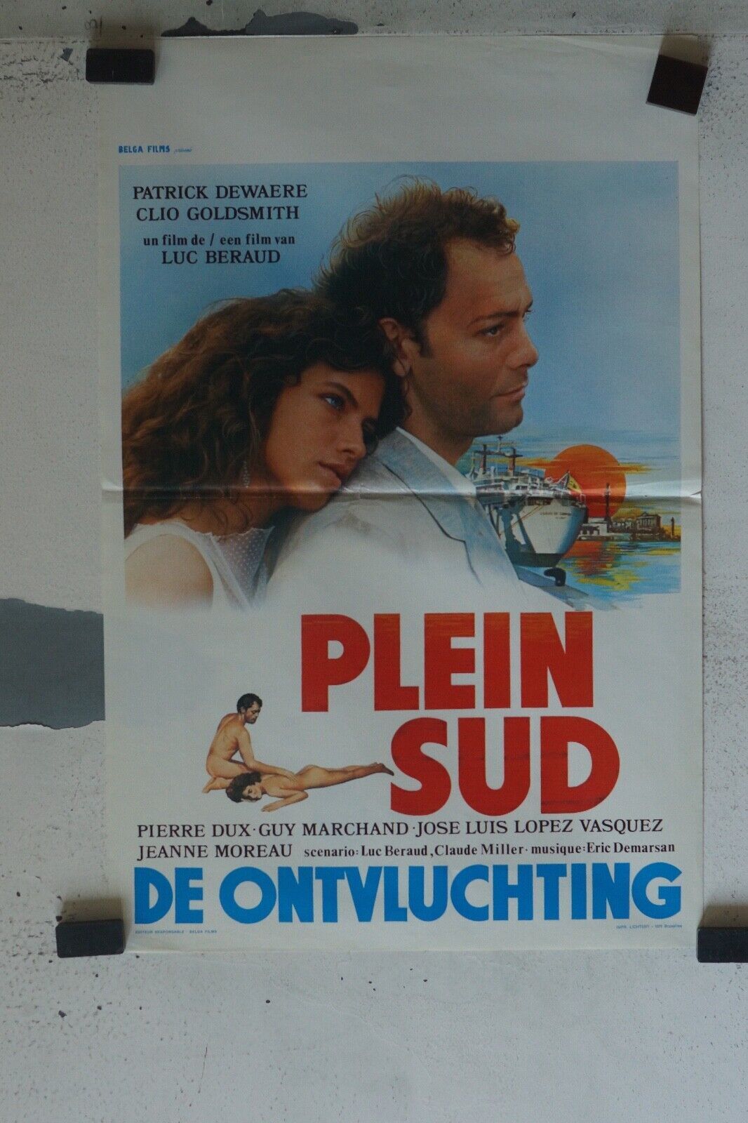 PLEIN SUD ORIGINAL MOVIE POSTER 55X37 PIERRE DUX