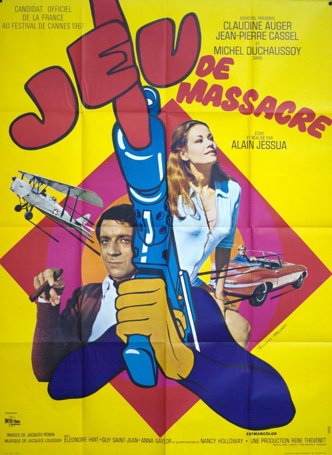 JEU DE MASSACRE MOVIE POSTER ORIGINAL 120x160 KAREN CHERYL