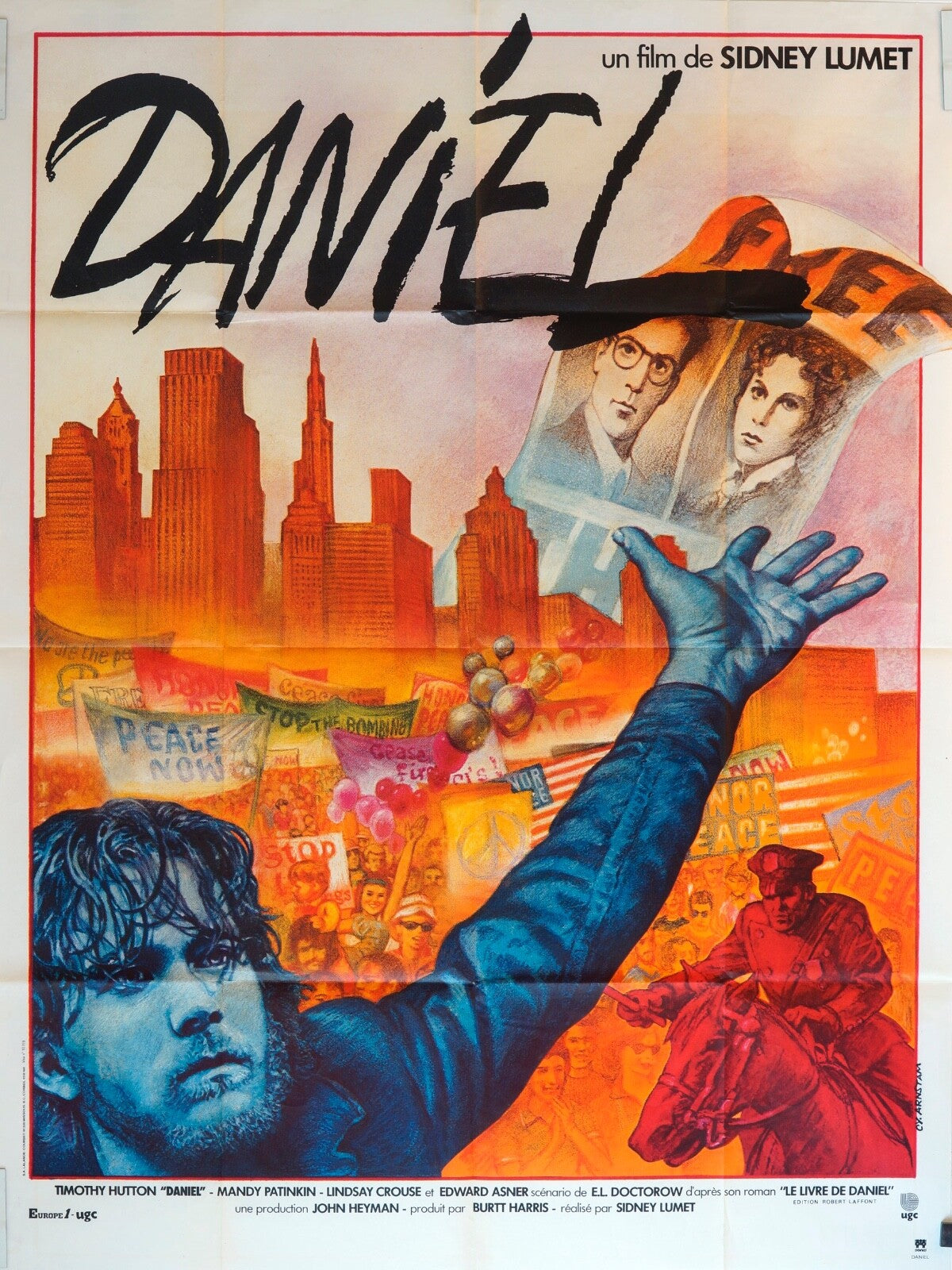 DANIEL MOVIE POSTER ORIGINAL (120X160) SIDNEY LUMET