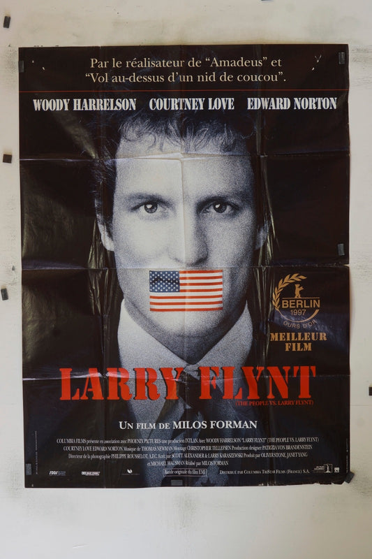 LARRY FLYNT WOODY HARRELSON MOVIE POSTER ORIGINAL 120x160