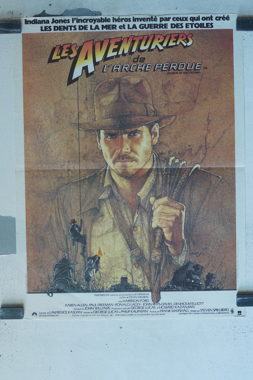 LES AVENTURIERS DE L’ARCHE PERDUE MOVIE POSTER ORIGINAL 40x60 STEVEN SPIELBERG