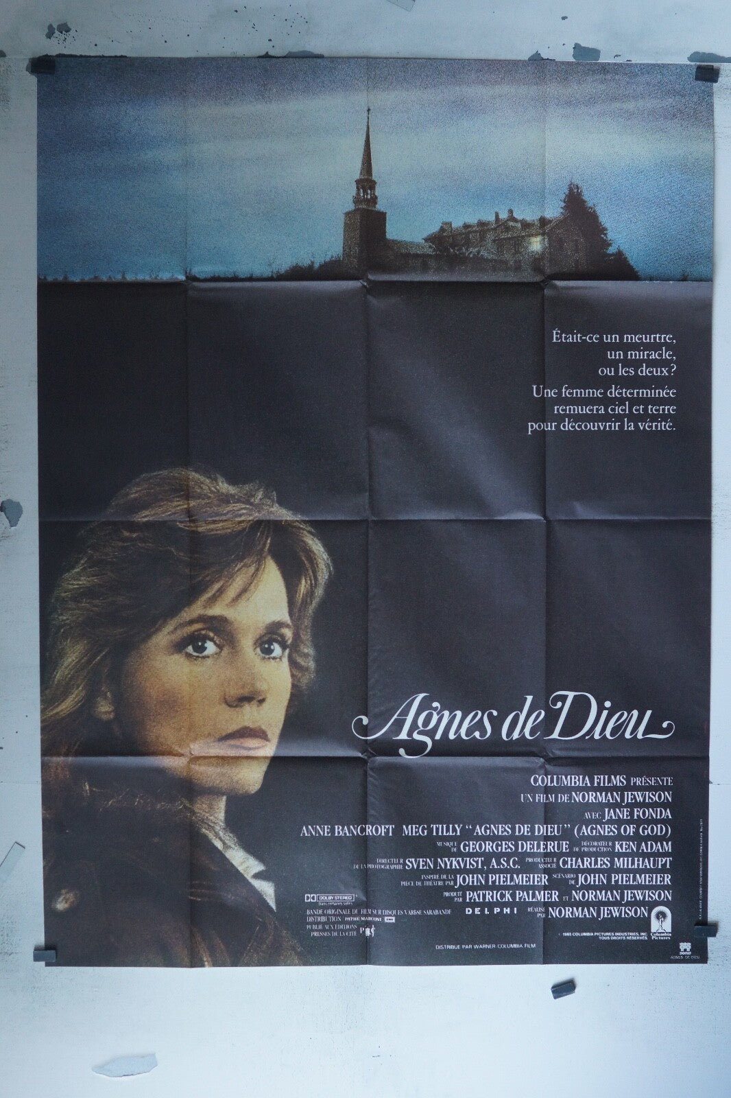 AGNÈS DE DIEU MOVIE POSTER ORIGINAL 120x160 JANE FONDA