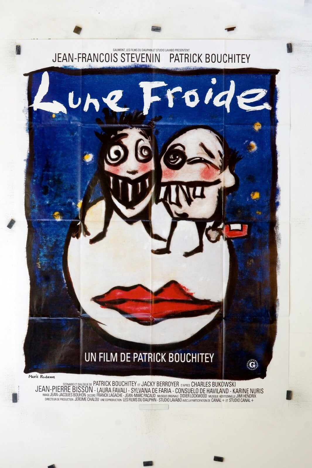 LUNE FROIDE  JEAN FRANCOIS STEVENIN MOVIE POSTER ORIGINAL 120x160