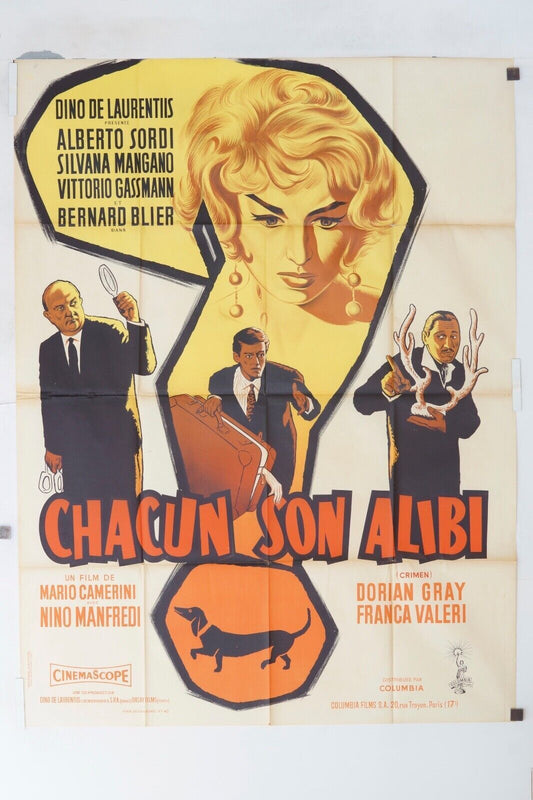 CHACUN SON ALIBI ORIGINAL 120x160  DINO DE LAURENTINS