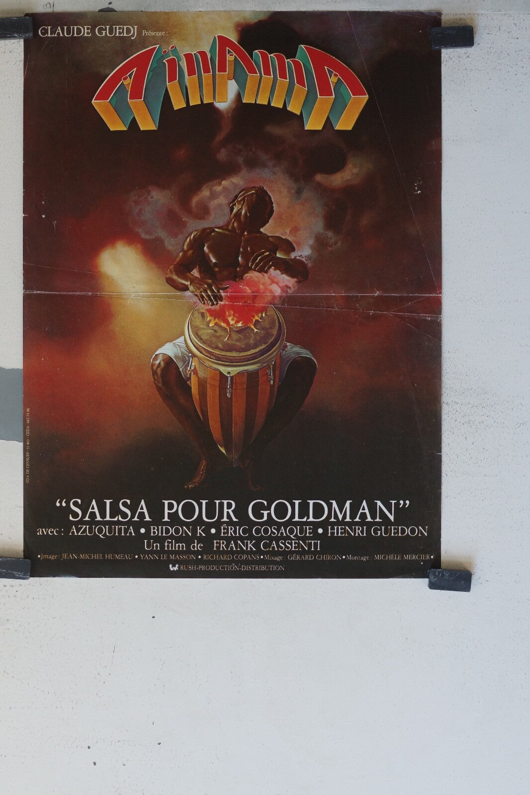AINAMA : Salsa pour Goldman MOVIE POSTER ORIGINAL 40x55 Azuquita ,