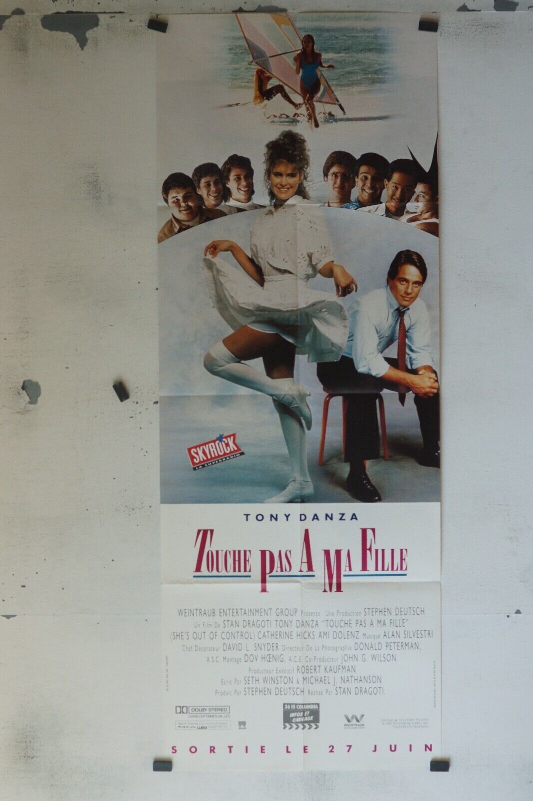TOUCHE PAS A MA FILLE MOVIE POSTER ORIGINAL 60x160 TONY DONZA
