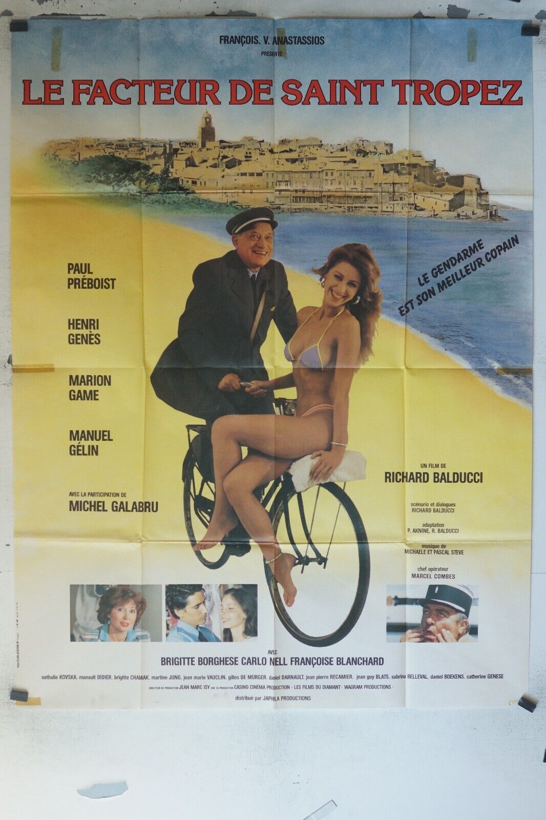 LE FACTEUR DE ST TROPEZ ORIGINAL 120x160 PAUL PRÉBOIST