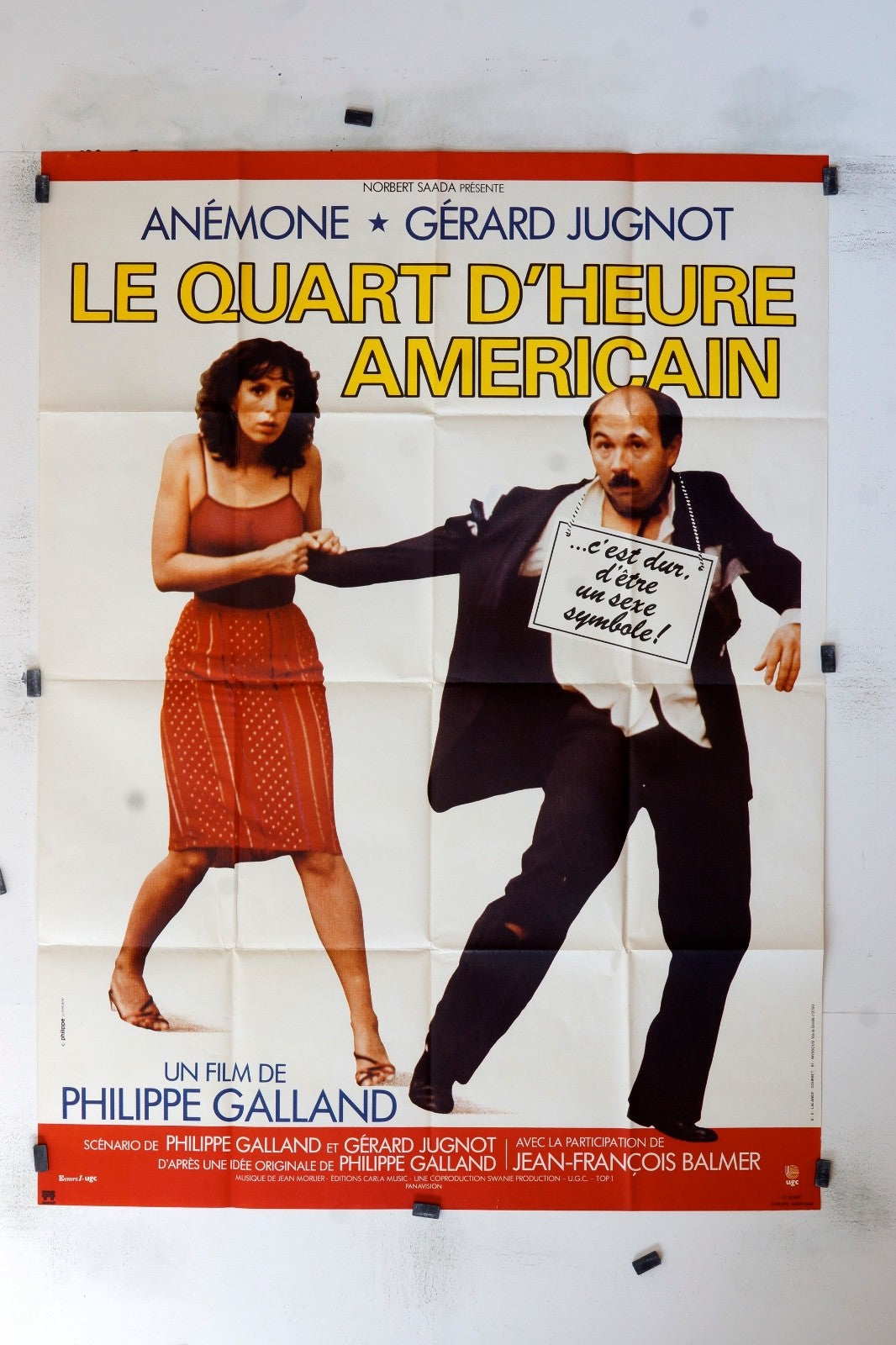 LE QUART D’HEURE AMÉRICAIN ANÉMONE MOVIE POSTER ORIGINAL (120X160)