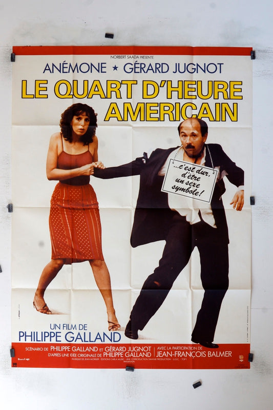 LE QUART D’HEURE AMÉRICAIN ANÉMONE MOVIE POSTER ORIGINAL (120X160)