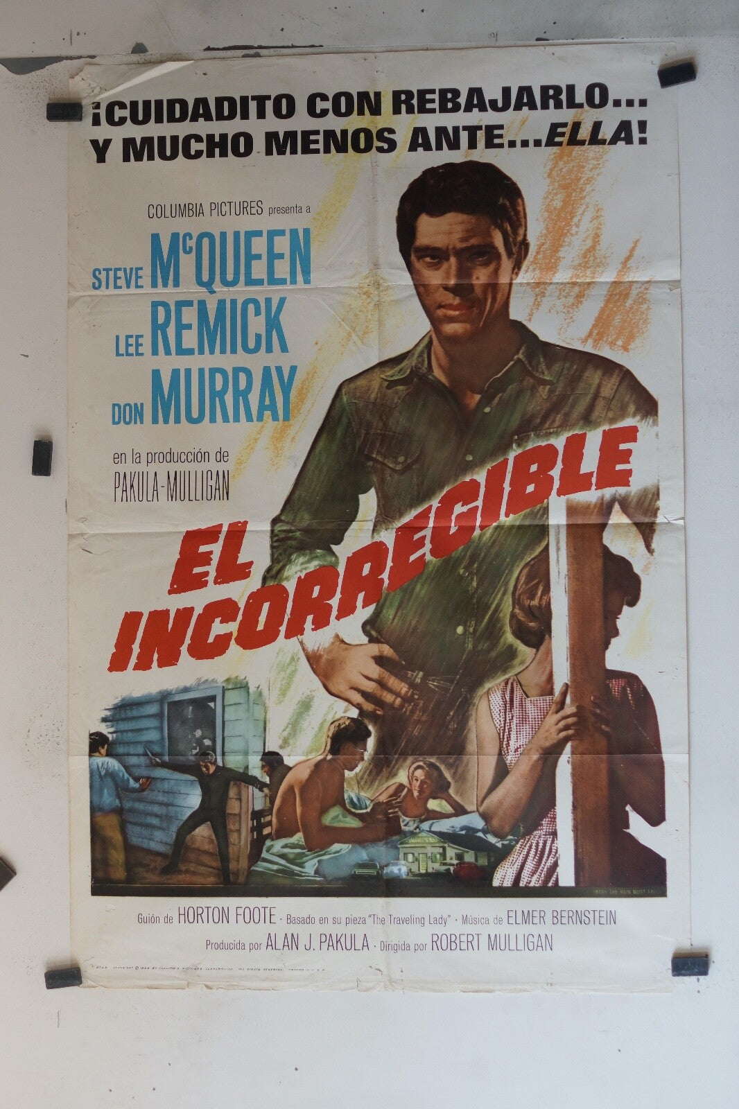 EL INCORREGIBLE (70X100)ORIGINAL MOVIE POSTER STEVE MC QUEEN – LEE REMICK