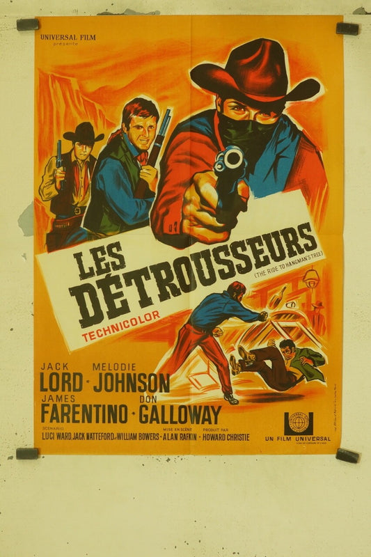 LES DÉTROUSSEURS 60X80 MOVIE POSTER ORIGINAL JACK LORD – MELODIE JOHNSON