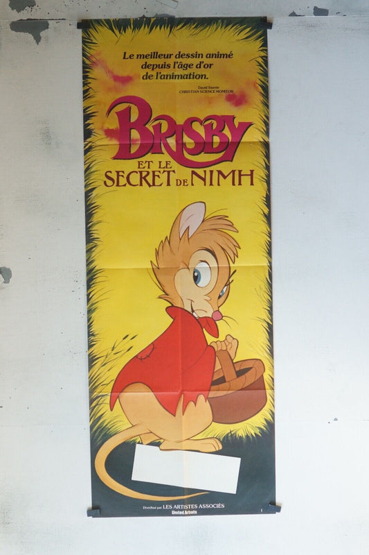BRISBY ET LE SECRET DE NIMH MOVIE POSTER ORIGINAL 60x160 WALT DISNEY