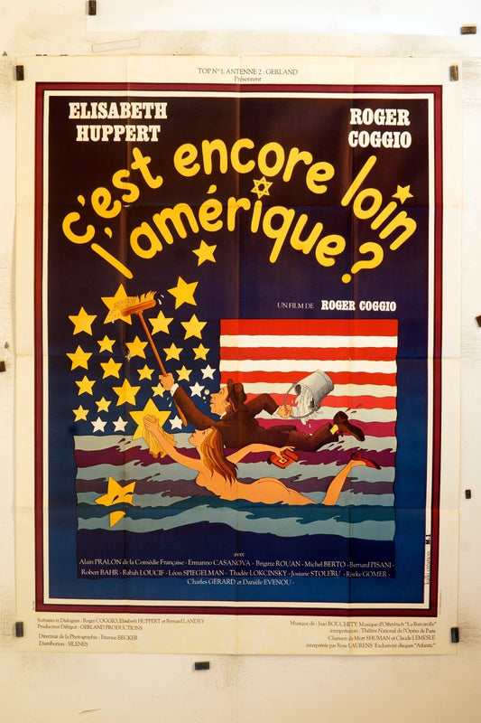 C’EST ENCORE LOIN L’AMÉRIQUE ELISABETH HUPPERT MOVIE POSTER ORIGINAL120x160