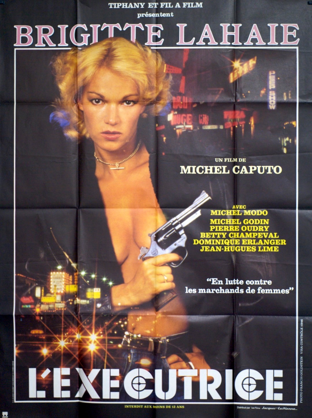 L’EXECUTRICE  BRIGITTE LAHAIE  MOVIE POSTER ORIGINAL, 120X160