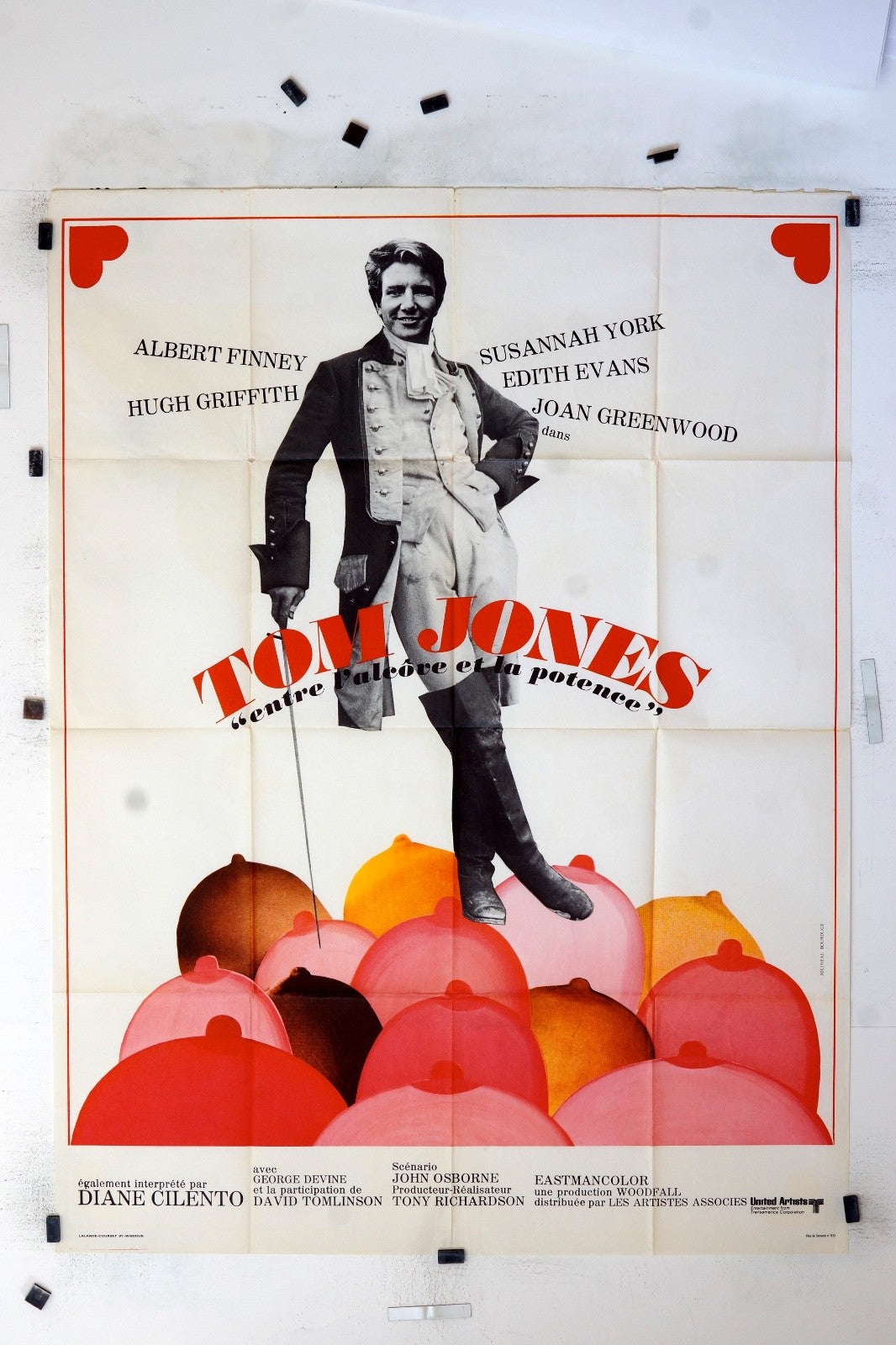 TOM JONES ALBERT FINNEY MOVIE POSTER ORIGINAL (120x160)
