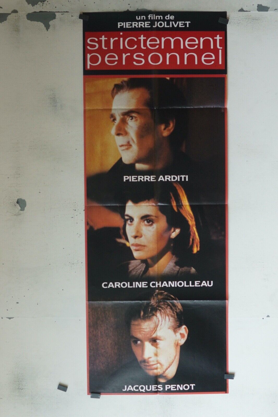 STRICTEMENT PERSONNEL, MOVIE POSTER ORIGINAL 60x160, PIERRE ARDITI