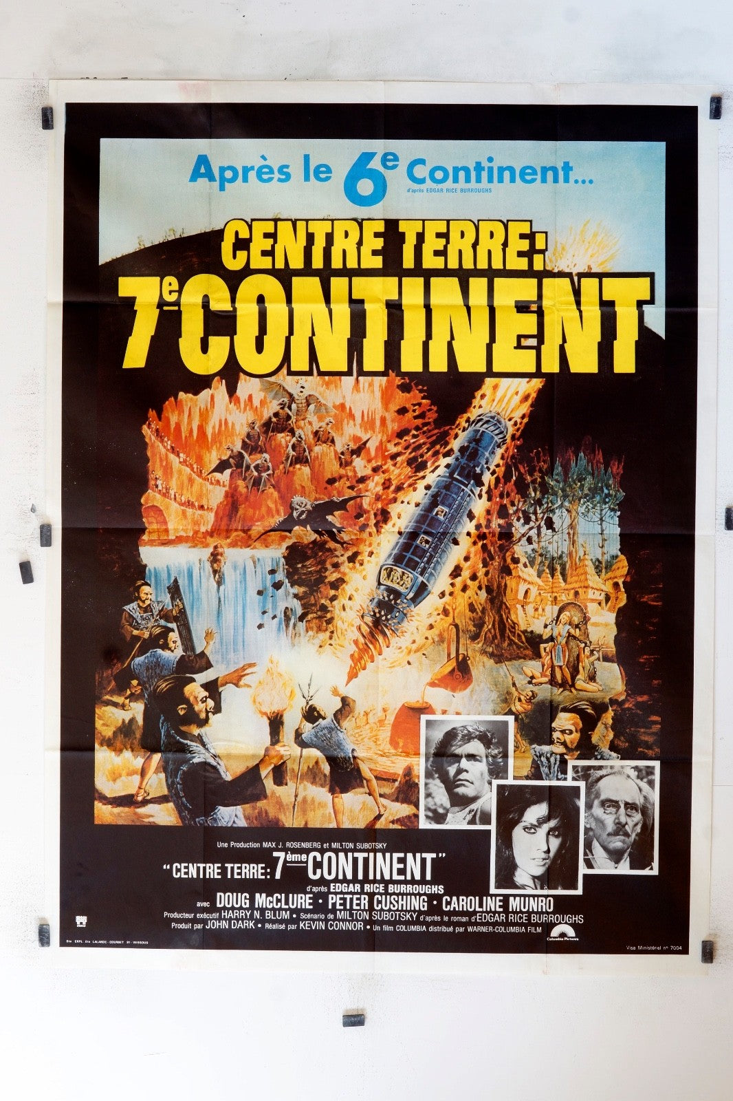 CENTRE TERRE : 7 EME CONTINENT DONG MCCLURE MOVIE POSTER ORIGINAL 120X160