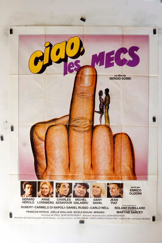 CIAO LES MECS GÉRALD HÉROLD POSTER ORIGINAL 120x160 JIM BROWN