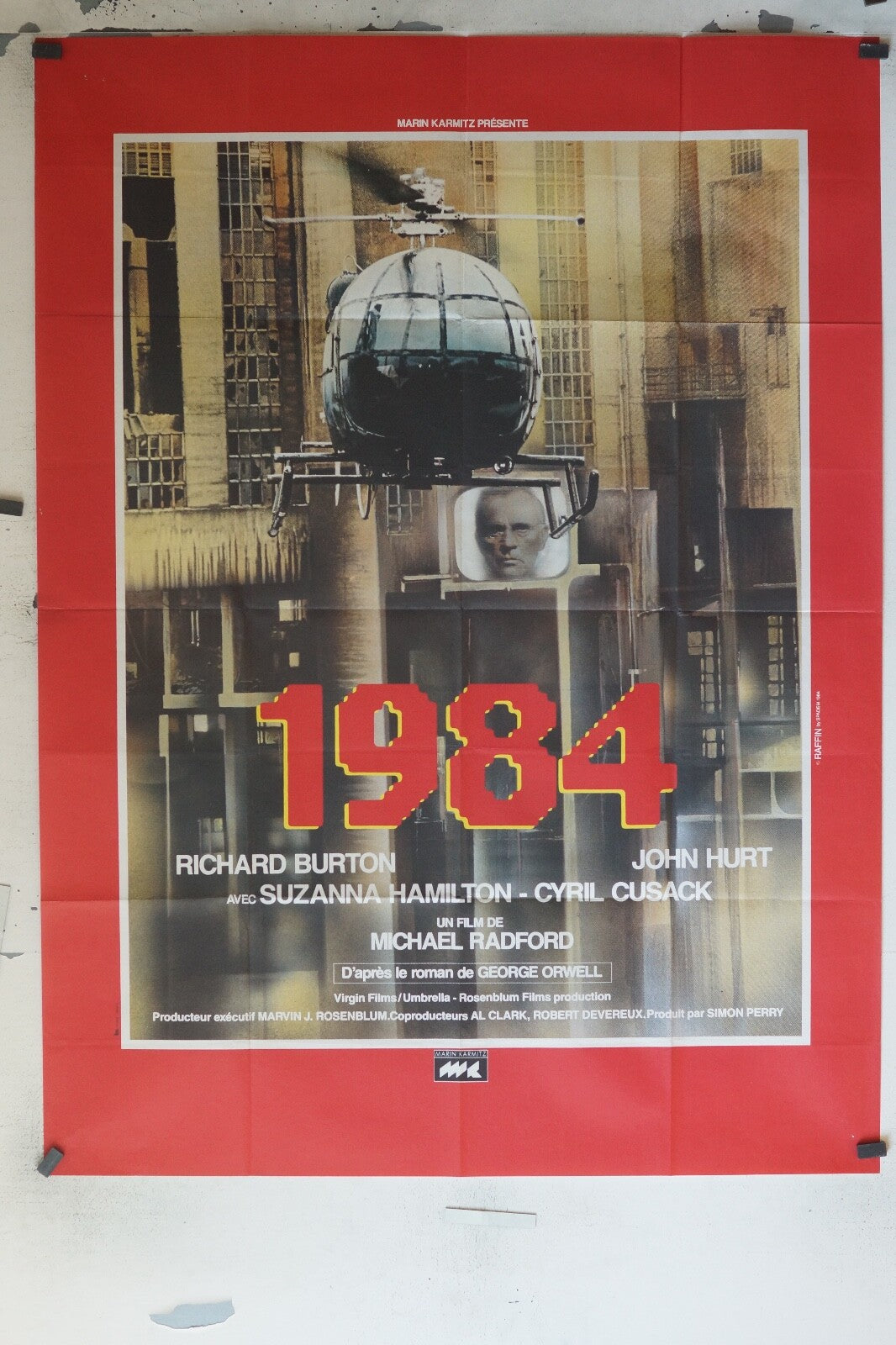 1984 Original Movie Poster 120X160 RICHARD BURTON
