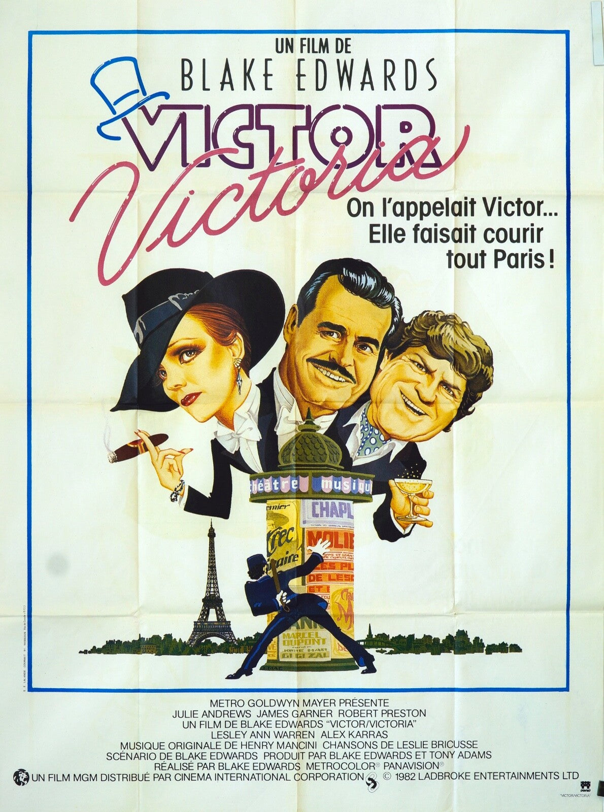 VICTOR VICTORIA MOVIE POSTER ORIGINAL 120x160  BLAKE EDWARDS