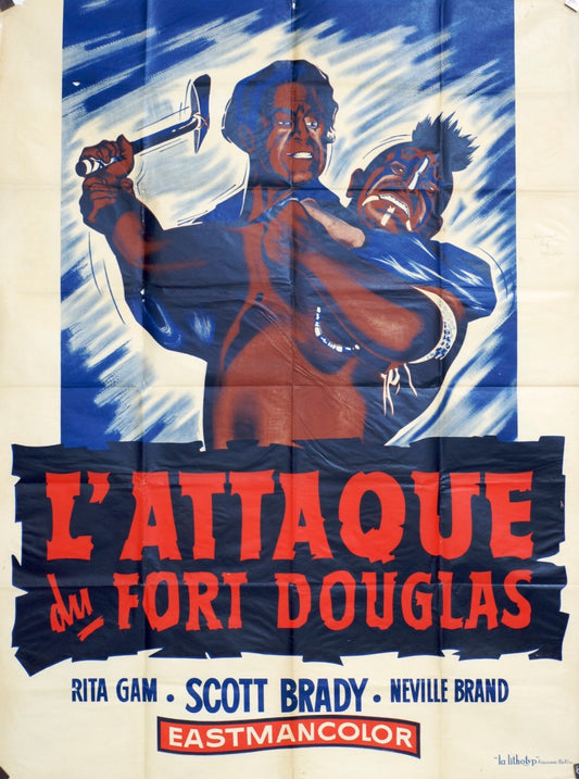 L’ATTAQUE DU FORT DOUGLAS RITA GAM MOVIE POSTER ORIGINAL 120x160