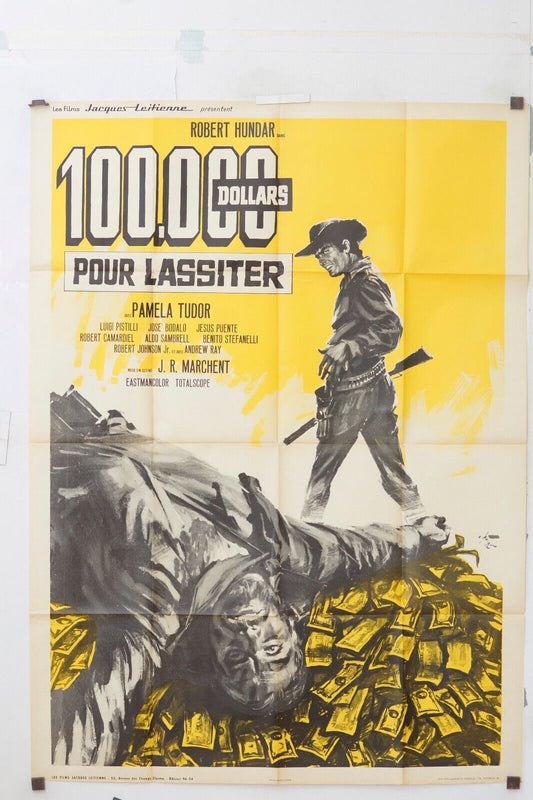 100 000 DOLLARS MOVIE POSTER ORIGINAL 120x160 BURT LASSITER