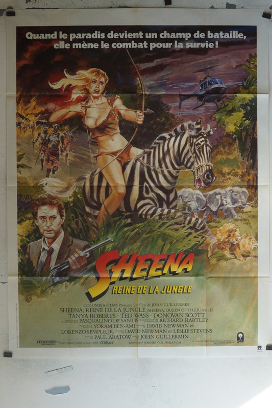 SHEENA LA REINE DE LA JUNGLE MOVIE POSTER ORIGINAL 120x160 TANYA ROBERTS