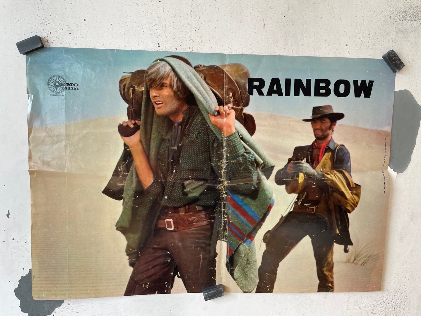 RAINBOW, GIULIANO GEMMA, WESTERN SPAGHETTI MOVIE POSTER ORIGINAL 68X46