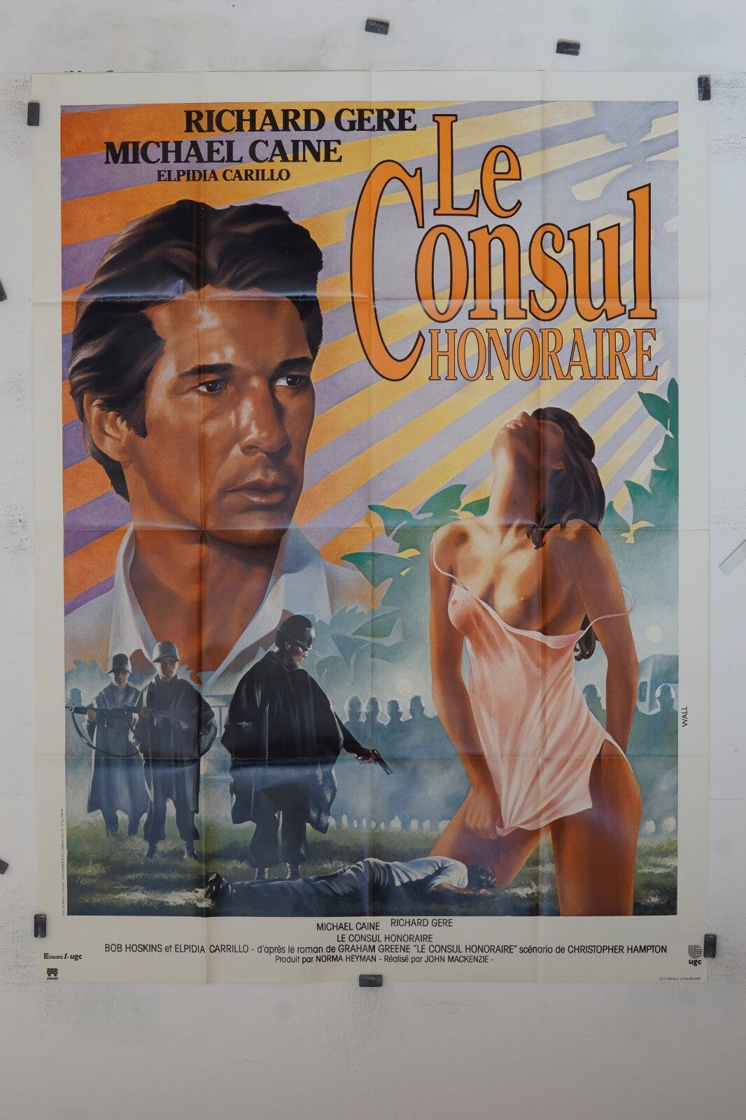 LE CONSUL HONORAIRE RICHARD GERE MOVIE POSTER ORIGINAL 120x160