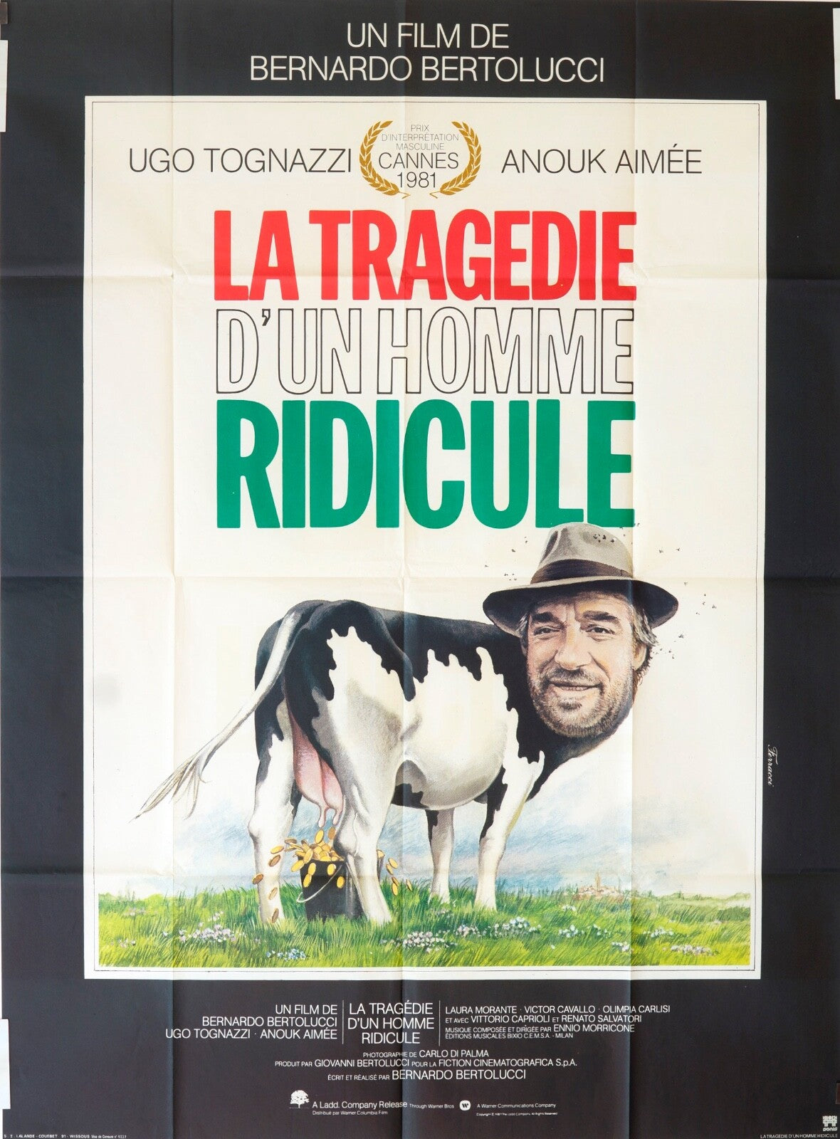 LA TRAGÉDIE D’UN HOMME RIDICULE MOVIE POSTER ORIGINAL 120x160 UGO TOGNAZZI