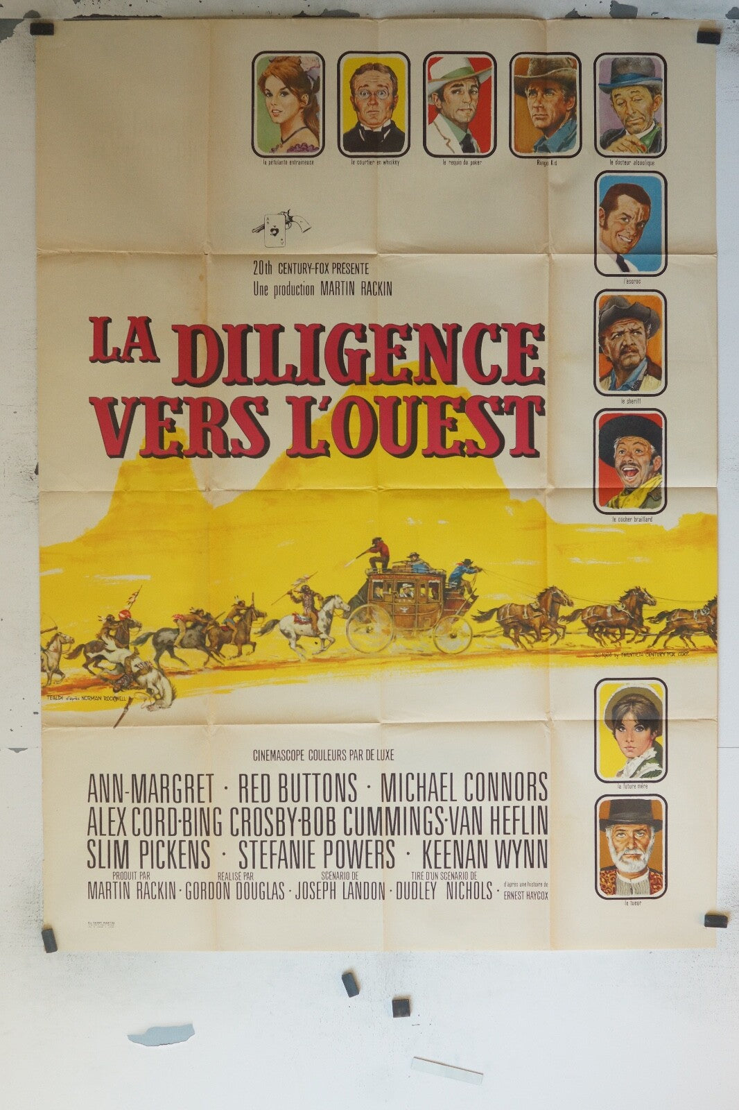 LA DILIGENCE VERS L’OUEST MOVIE POSTER ORIGINAL 120x160 ANN MARGRET