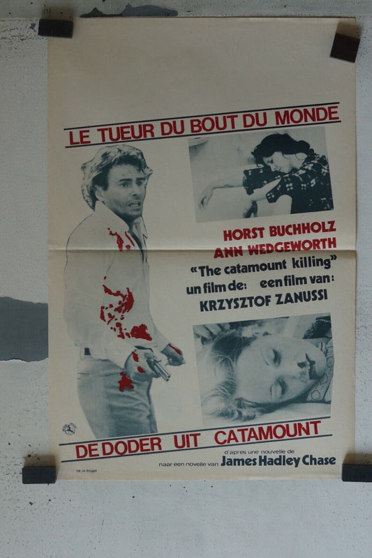 LE TUEUR DU BOUT DU MONDE ORIGINAL MOVIE POSTER 55X37 HORST BUCHOLZ