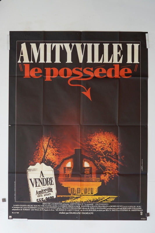 AMITYVILLE II « LE POSSÉDÉ » MOVIE POSTER ORIGINAL 120x160 JAMES OLSON