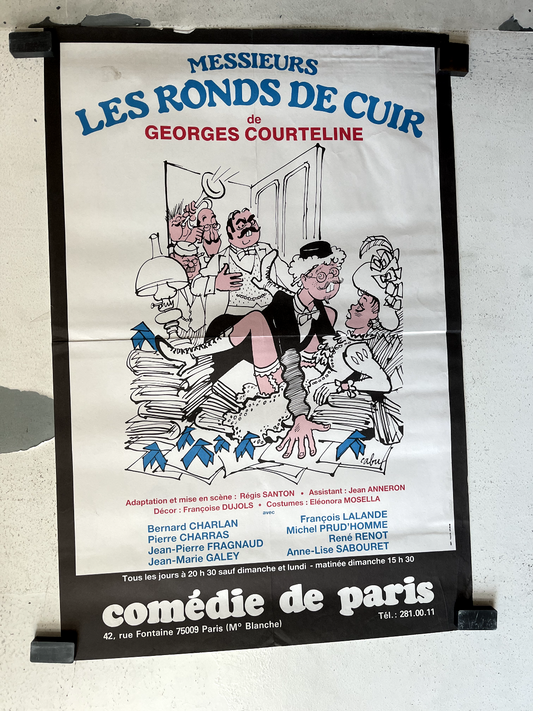MESSIEURS LES RONDS DE CUIR POSTER ORIGINAL (40X60) BERNARD CHARLAN – PIERRE