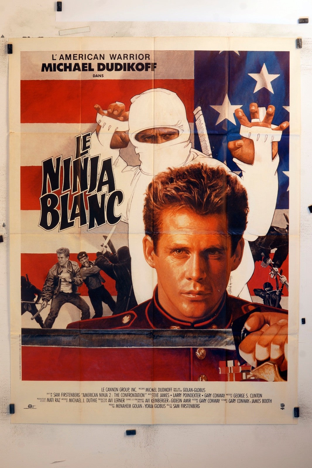 LA NINJA BLANC MICHAEL DUDIKOFF MOVIE POSTER ORIGINAL120x160