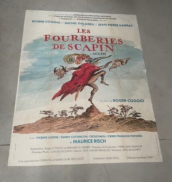 LES FOURBERIES DE SCAPIN, MAURICE RISH MOVIE POSTER ORIGINAL 120x160