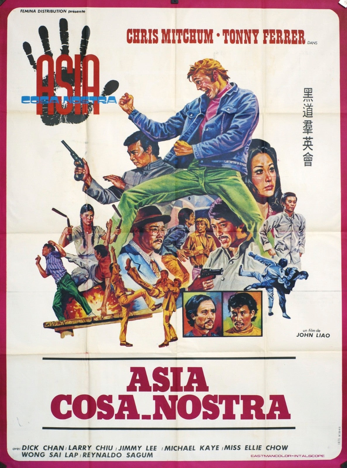 ASIA COSA…NOSTRA CHRIS MITCHUM POSTER ORIGINAL 120x160