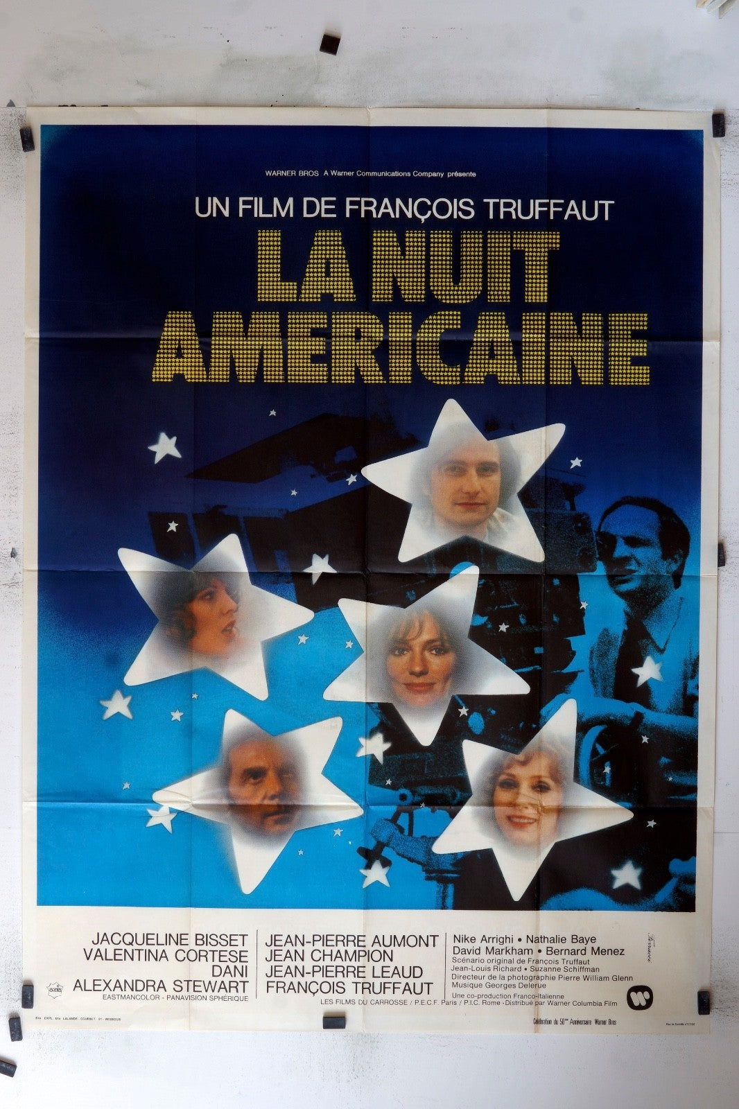 LA NUIT AMÉRICAINE  JACQUEMLINE BISSET MOVIE POSTER ORIGINAL 120x160