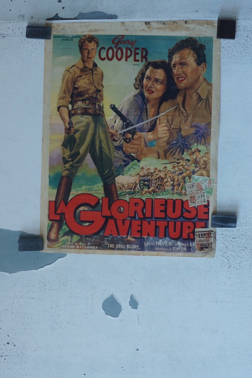 LA GLORIEUSE AVENTURE, BELGIAN MOVIE POSTER 27.5X37.5 GARY COOPER