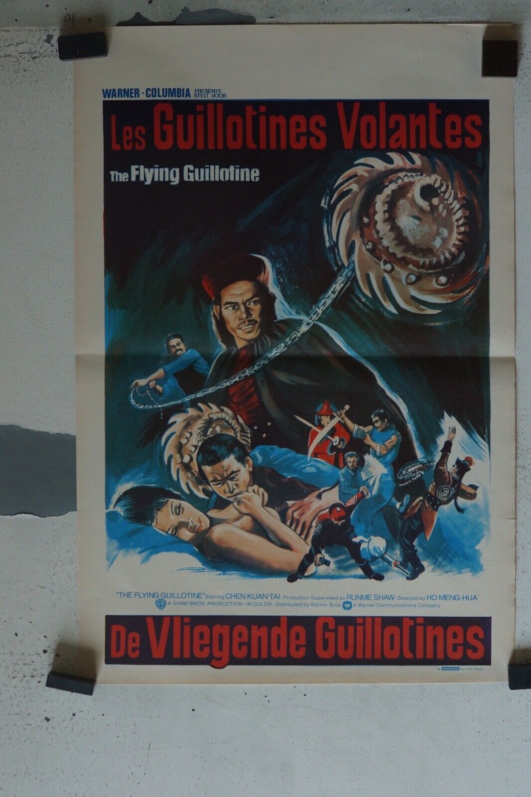 LES GUILLOTINES VOLANTES ORIGINAL MOVIE POSTER 55X37