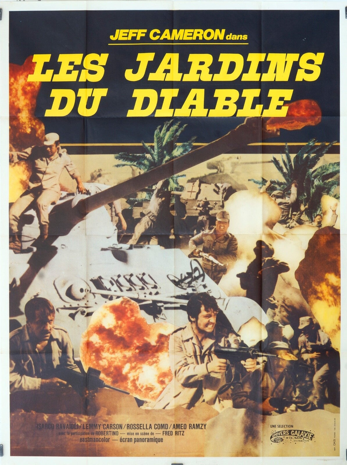 LES JARDINS DU DIABLE MOVIE ORIGINAL POSTER 120x160 JEFF CAMERON