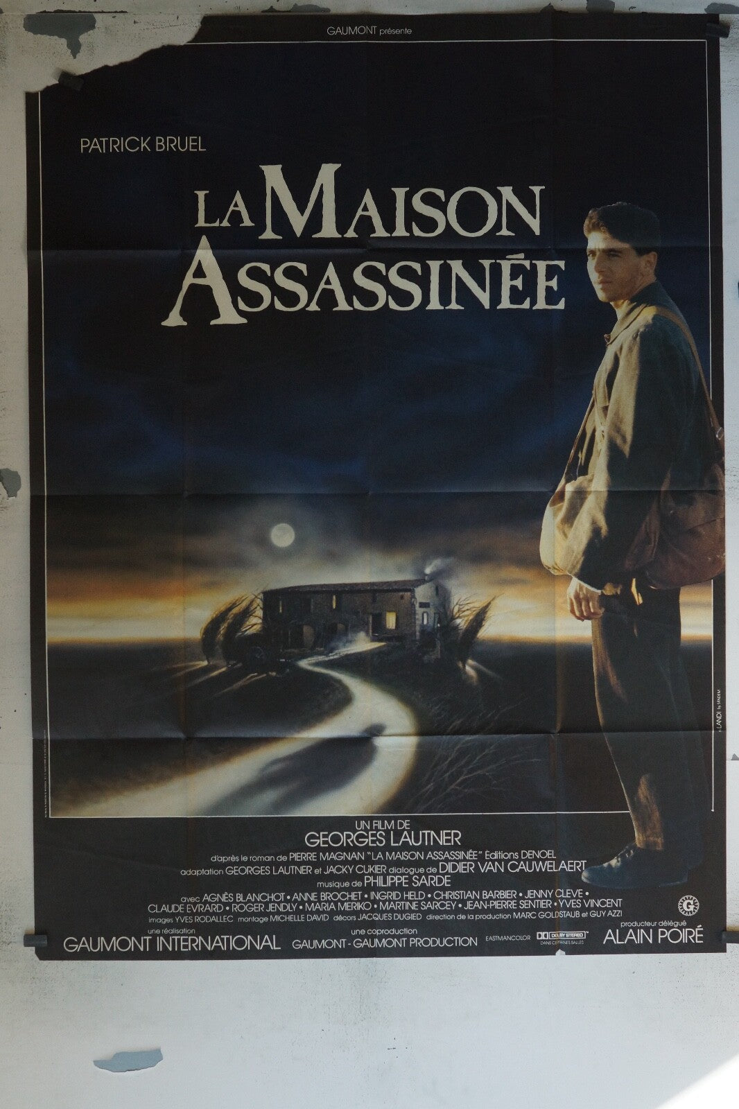 LA MAISON ASSASSINÉE MOVIE POSTER ORIGINAL 120x160 PATRICK BRUEL