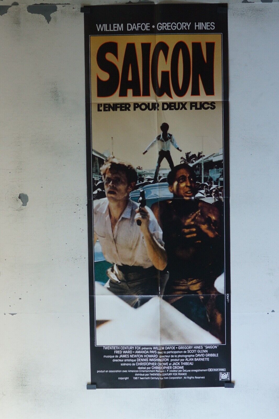 SAIGON MOVIE POSTER ORIGINAL 60x160 WILLIAM DAFOE