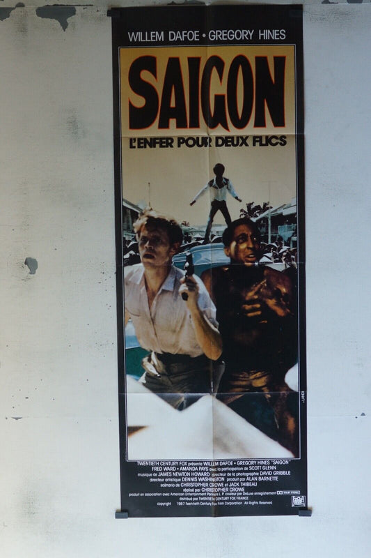 SAIGON MOVIE POSTER ORIGINAL 60x160 WILLIAM DAFOE
