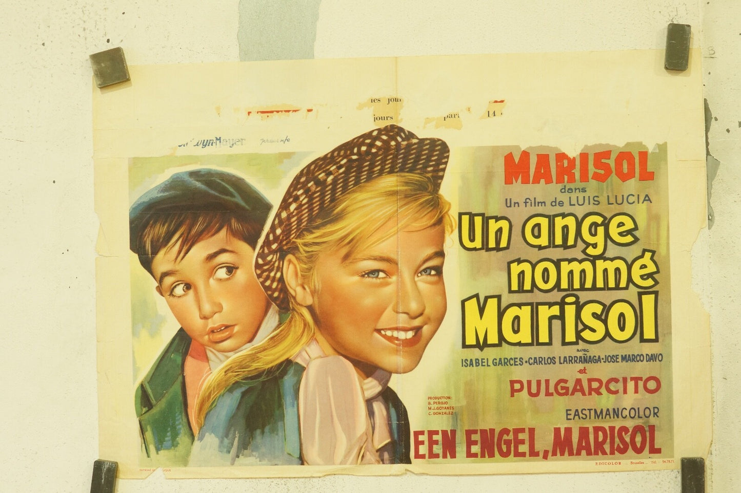 UN ANGE NOMMÉ MARISOL, BELGIAN MOVIE POSTER 55x37 MARISOL
