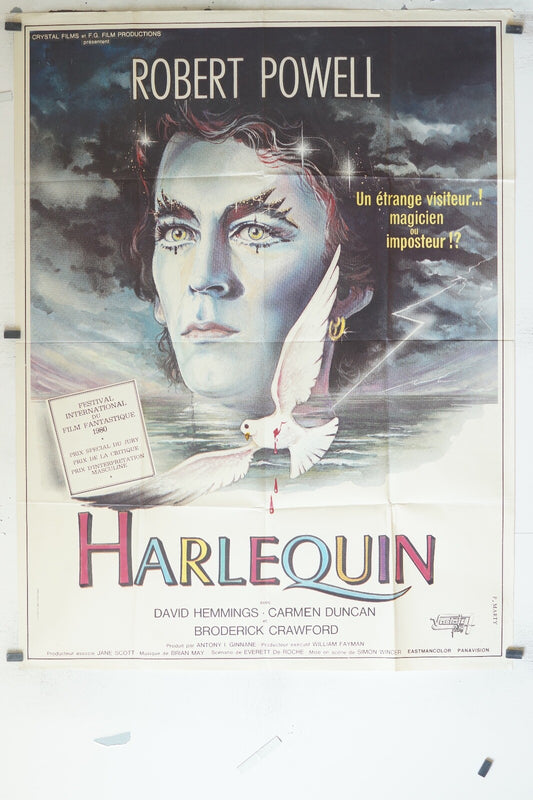 HARLEQUIN MOVIE POSTER ORIGINAL (120x160), Simon Wincer, Robert Powell