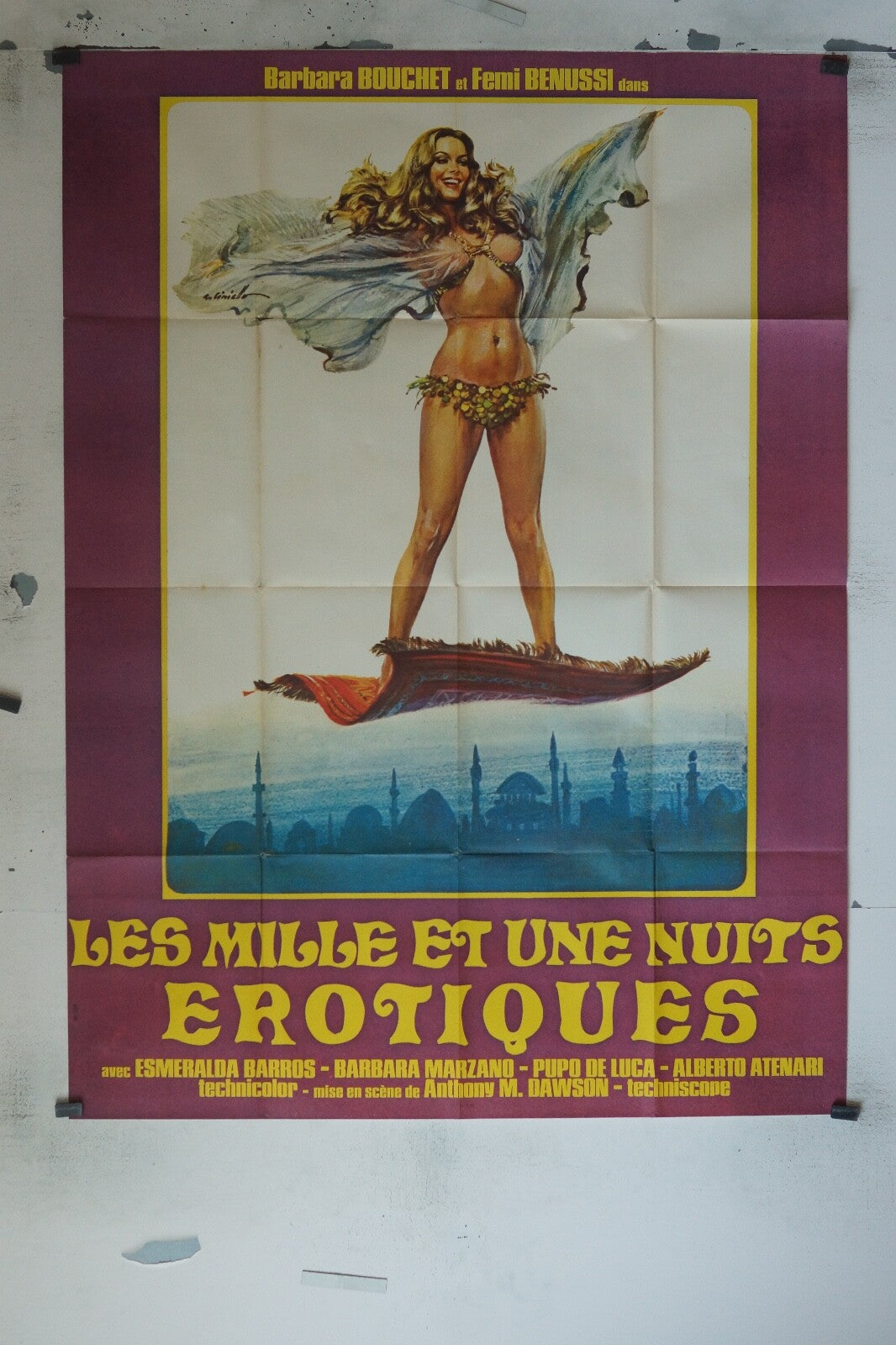 LES MILLE ET UNE NUITS EROTIQUES MOVIE POSTER ORIGINAL 120x160 ESMERALDA BARRDS